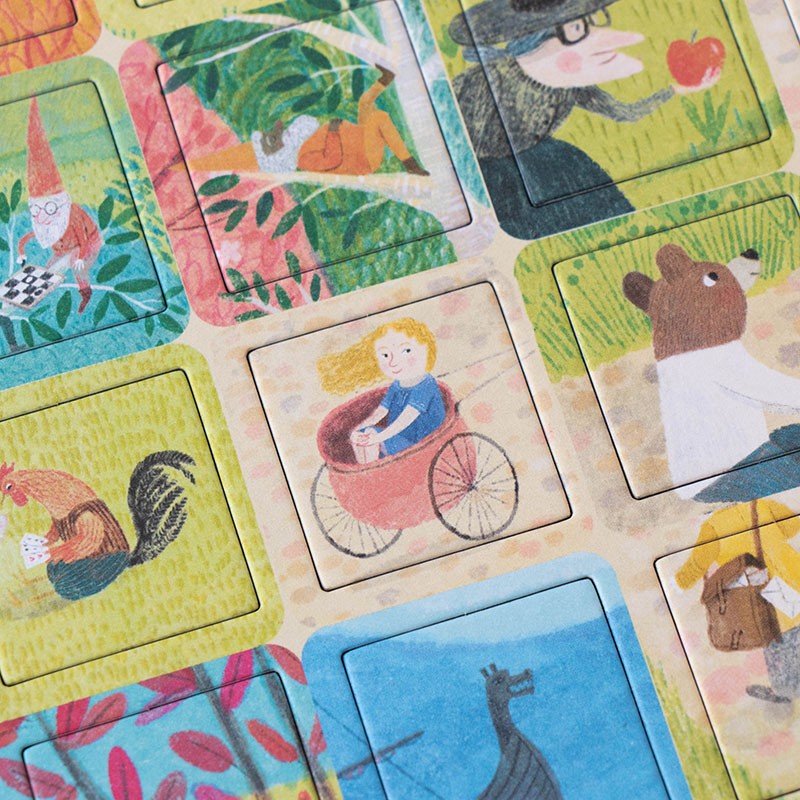 puzzle y juego de historias